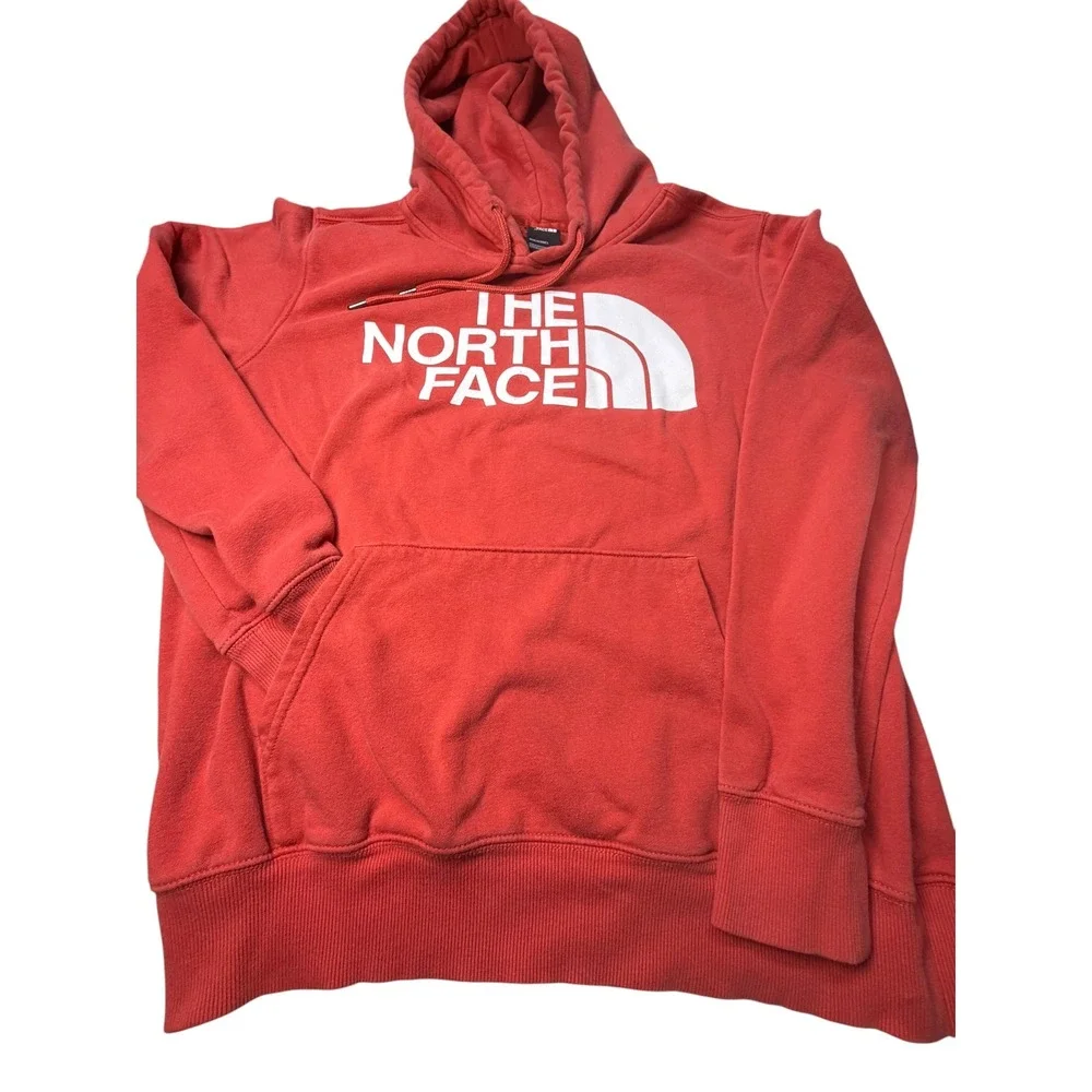 The‎ North Face Mens Red Half Dome Logo Pullover Hoodie Sweatshirt Size Medium